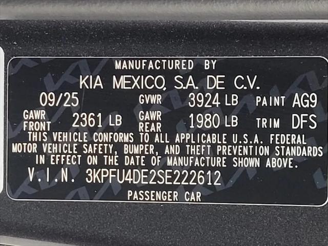 2025 Kia K4 EX