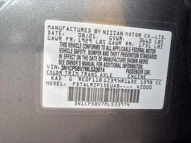 2021 Nissan Kicks S Xtronic CVT