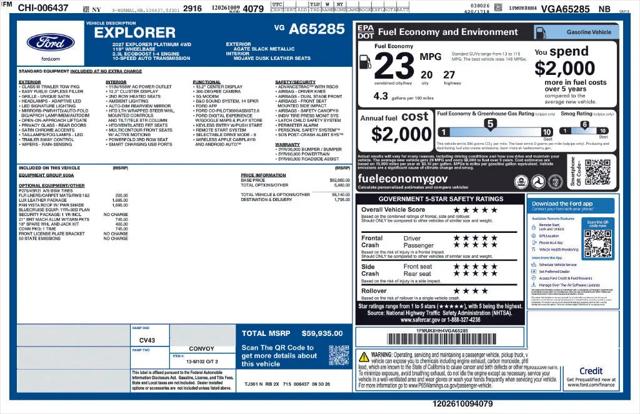 2027 Ford Explorer Platinum