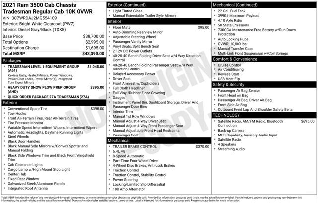 2021 Ram 3500 Tradesman/SLT