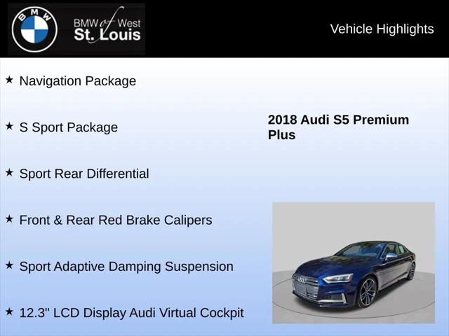 2018 Audi S5 3.0T Premium Plus