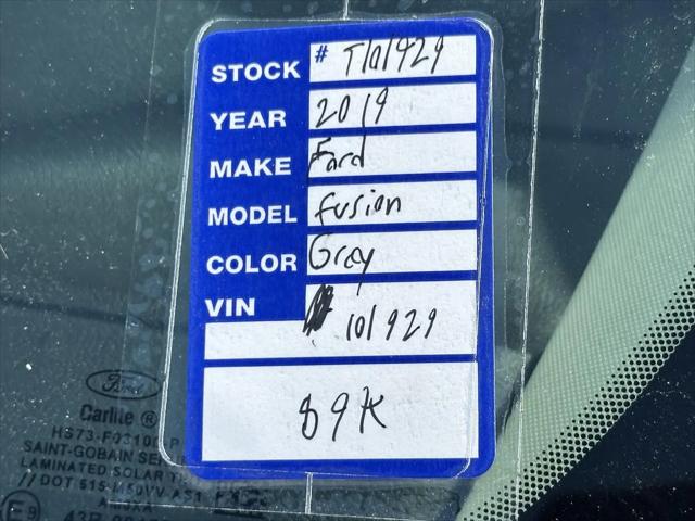 2019 Ford Fusion SE