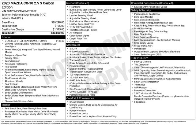 2023 Mazda CX-30 2.5 S Carbon Edition