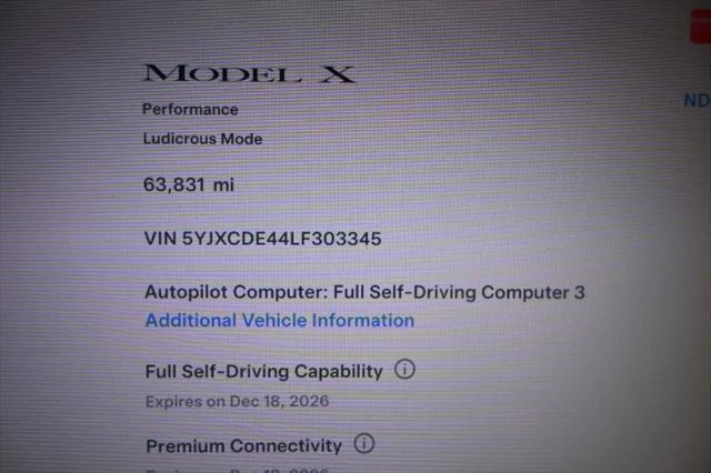2020 Tesla Model X Performance Dual Motor All-Wheel Drive