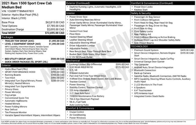 2021 Ram 1500 Sport for sale in Naperville, IL