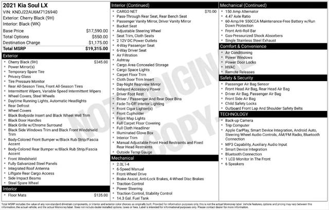 2021 Kia Soul LX