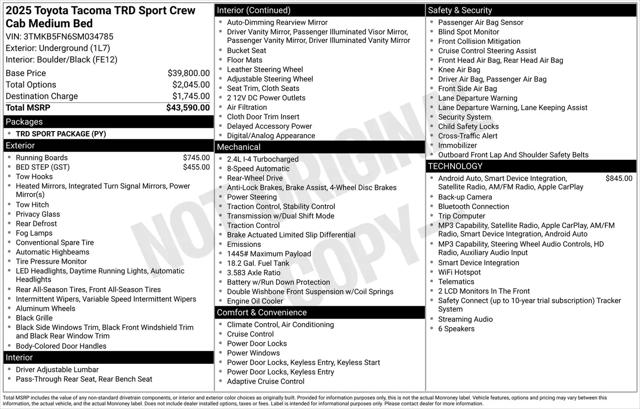 2025 Toyota Tacoma SR5 for sale in Manvel, TX