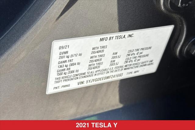 2021 Tesla Model Y Long Range Dual Motor All-Wheel Drive