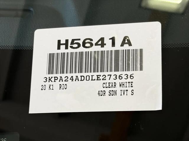 2020 Kia Rio S