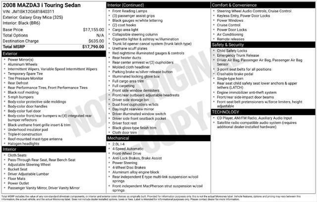 2008 Mazda Mazda3 i for sale in Colorado Springs, CO