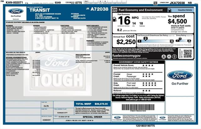 2018 Ford Transit XLT