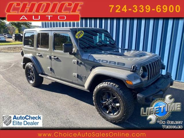 2019 Jeep Wrangler Unlimited Moab 4x4 for sale in Murrysville, PA