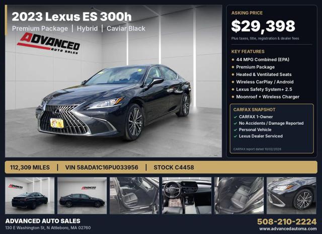 2023 Lexus ES 300h 300h for sale in North Attleboro, MA
