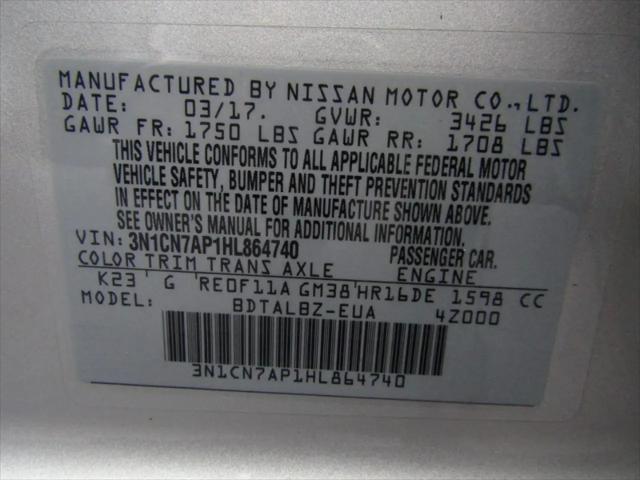 2017 Nissan Versa 1.6 SV