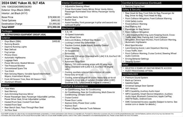 2024 GMC Yukon XL 4WD SLT 2024 GMC Yukon XL 4WD SLT