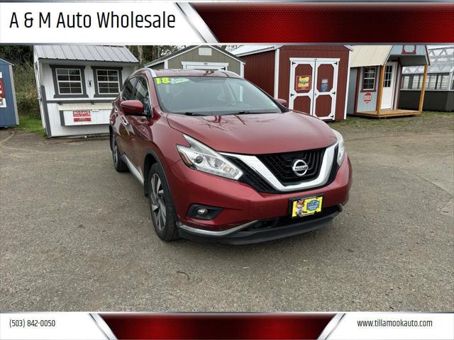 2018 Nissan Murano Platinum for sale in Tillamook, OR