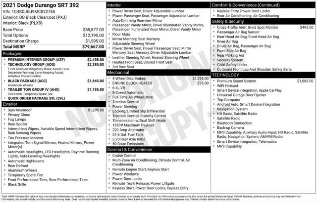 2021 Dodge Durango SRT 392 AWD for sale in Chippewa Falls, WI