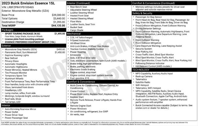 Used 2023 Buick Envision Essence AWD For Sale in Muscle Shoals, AL