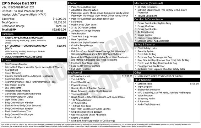 2015 Dodge Dart SXT