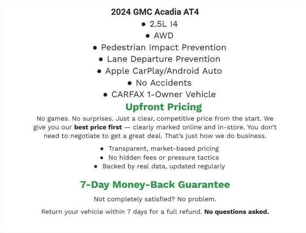 2024 GMC Acadia AWD AT4 for sale in Appleton, WI