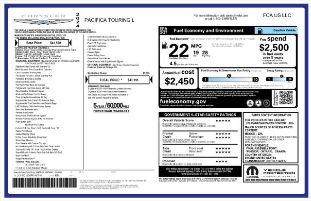 2024 Chrysler Pacifica Touring L