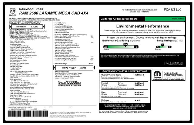 2025 Ram 2500 Laramie Mega Cab 4x4 64 Box