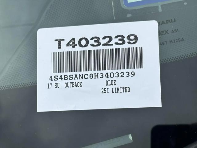 2017 Subaru Outback 2.5i Limited
