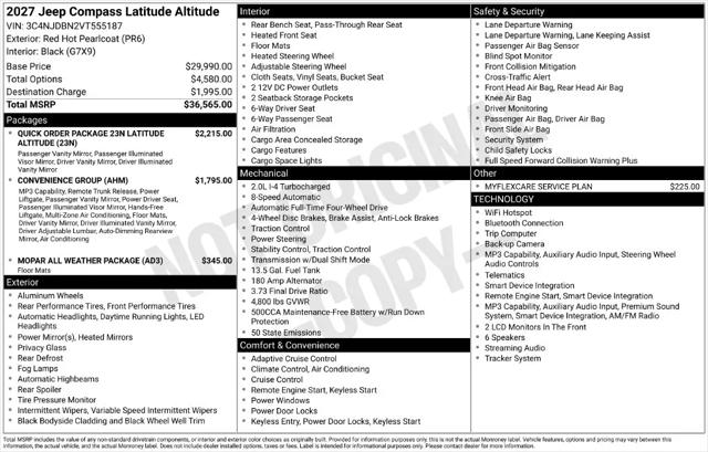 2027 Jeep Compass Latitude Altitude