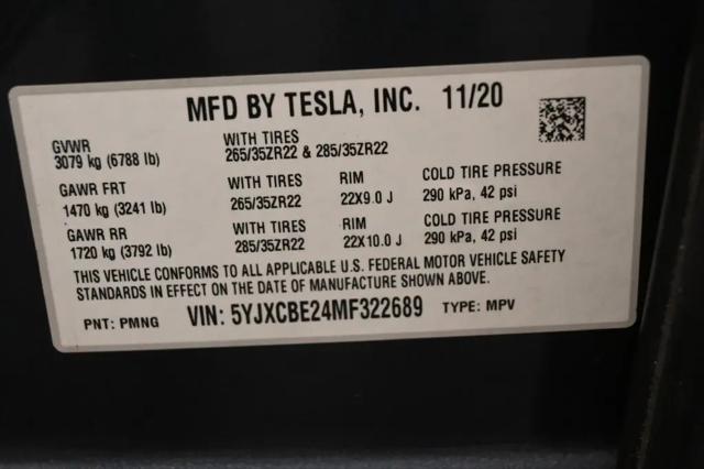 2021 Tesla Model X Long Range Plus Dual Motor All-Wheel Drive