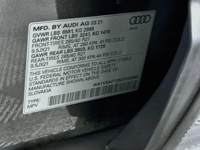 2021 Audi Q7 Prestige 55 TFSI quattro Tiptronic