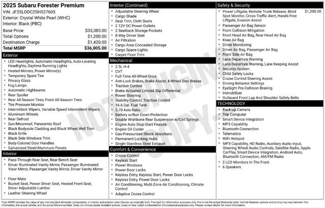 2025 Subaru Forester Premium for sale in Libertyville, IL