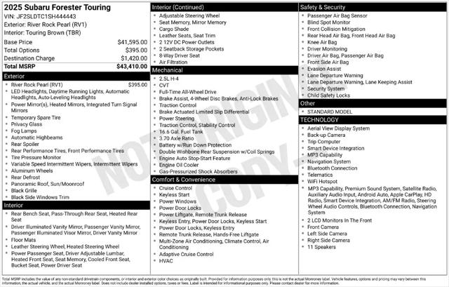 2025 Subaru Forester Touring for sale in Libertyville, IL