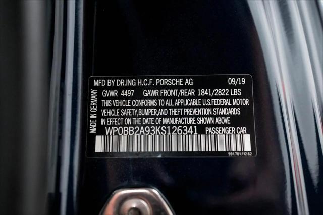 2019 Porsche 911 Targa 4 GTS