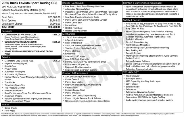 2025 Buick NV Sport Touring FWD