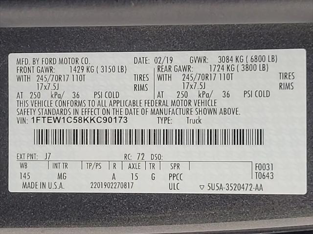 2019 Ford F-150 XLT