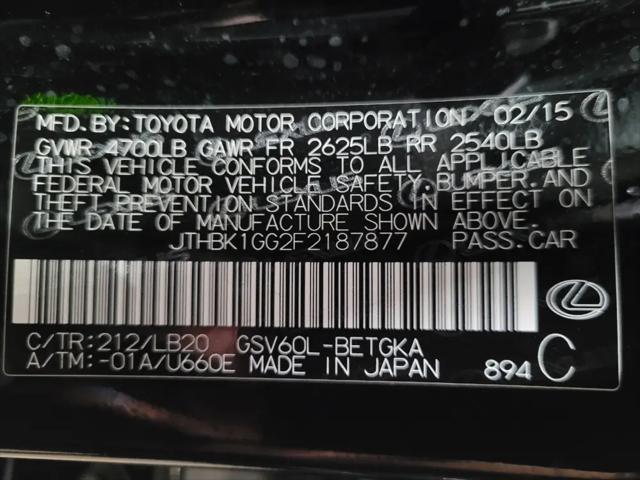 2015 Lexus ES 350 ES 350