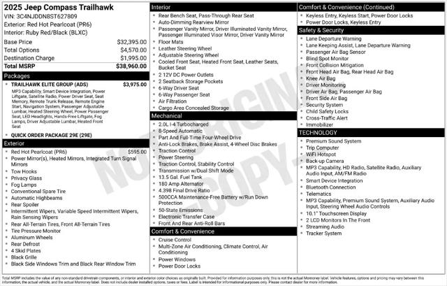 2025 Jeep Compass Trailhawk 4x4