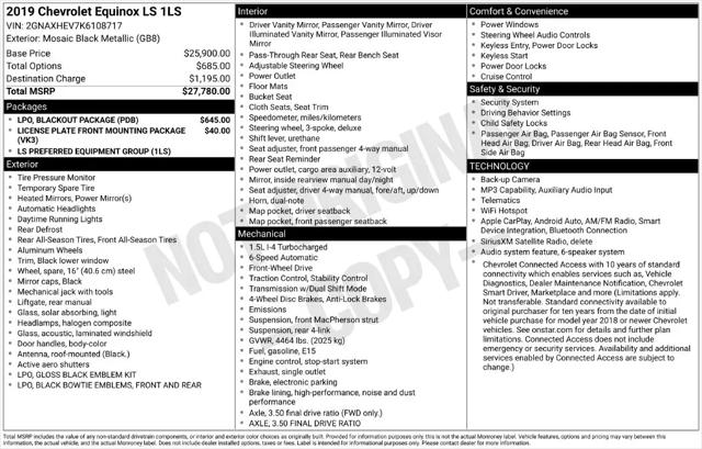 2019 Chevrolet Equinox LS