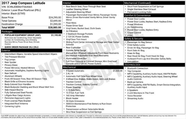 2017 Jeep Compass Latitude 4x4