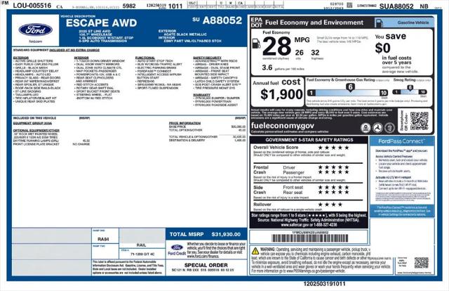 2025 Ford Escape ST-Line