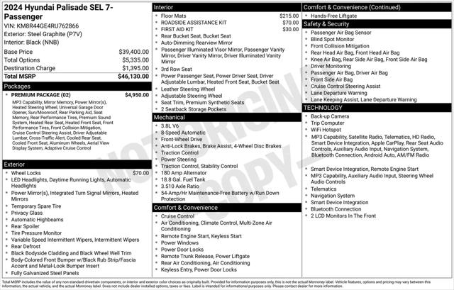 2024 Hyundai Palisade SEL for sale in Jacksonville, FL