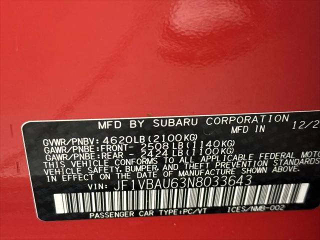 2022 Subaru WRX GT
