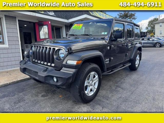 2018 Jeep Wrangler Unlimited Sport S 4x4 for sale in Prospect Park, PA
