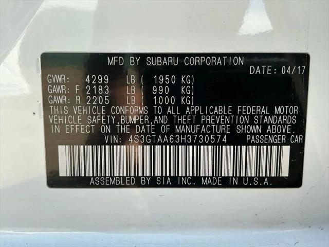 2017 Subaru Impreza 2.0i