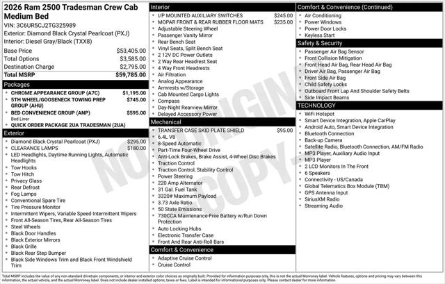 2026 Ram 2500 Tradesman Crew Cab 4x4 64 Box