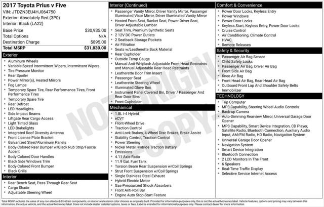2017 Toyota Prius v Five for sale in Greensboro, NC