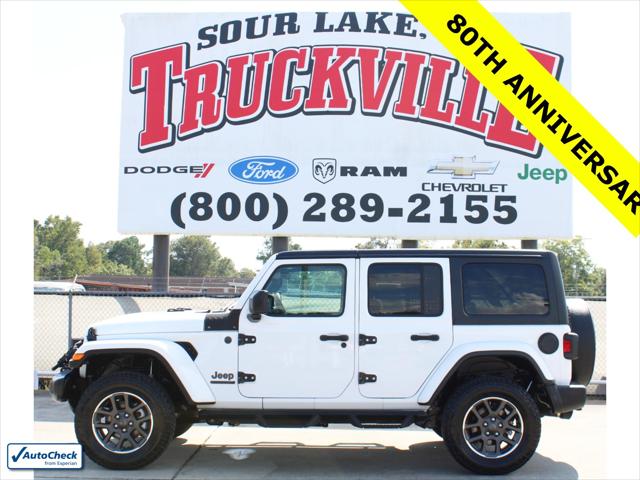2021 Jeep Wrangler 80th Anniversary 4x4 for sale in Sour Lake, TX