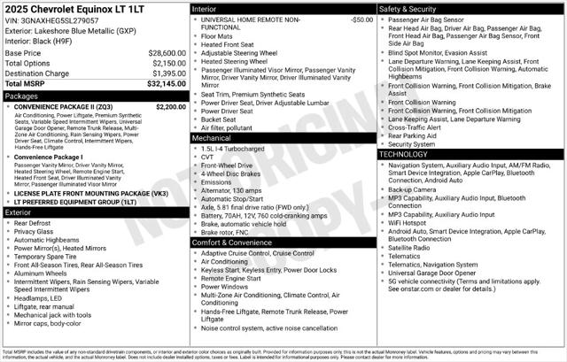 2025 Chevrolet Equinox FWD LT