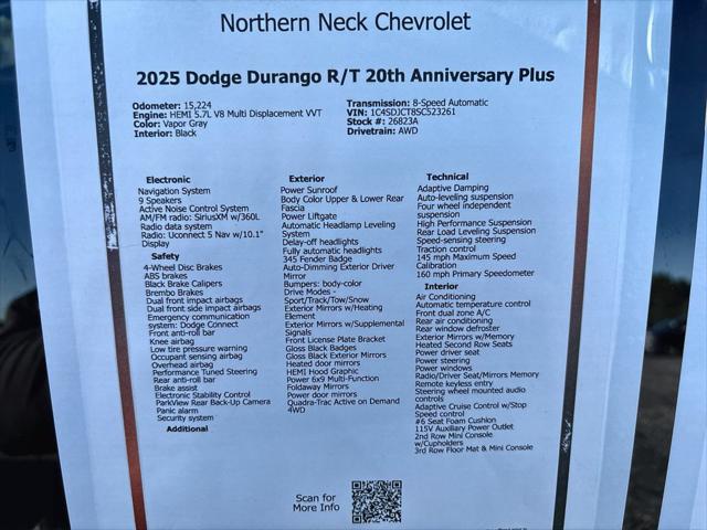 2025 Dodge Durango R/T 20th Anniversary Plus AWD