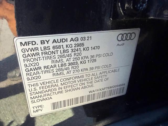 2021 Audi Q7 Prestige 55 TFSI quattro Tiptronic